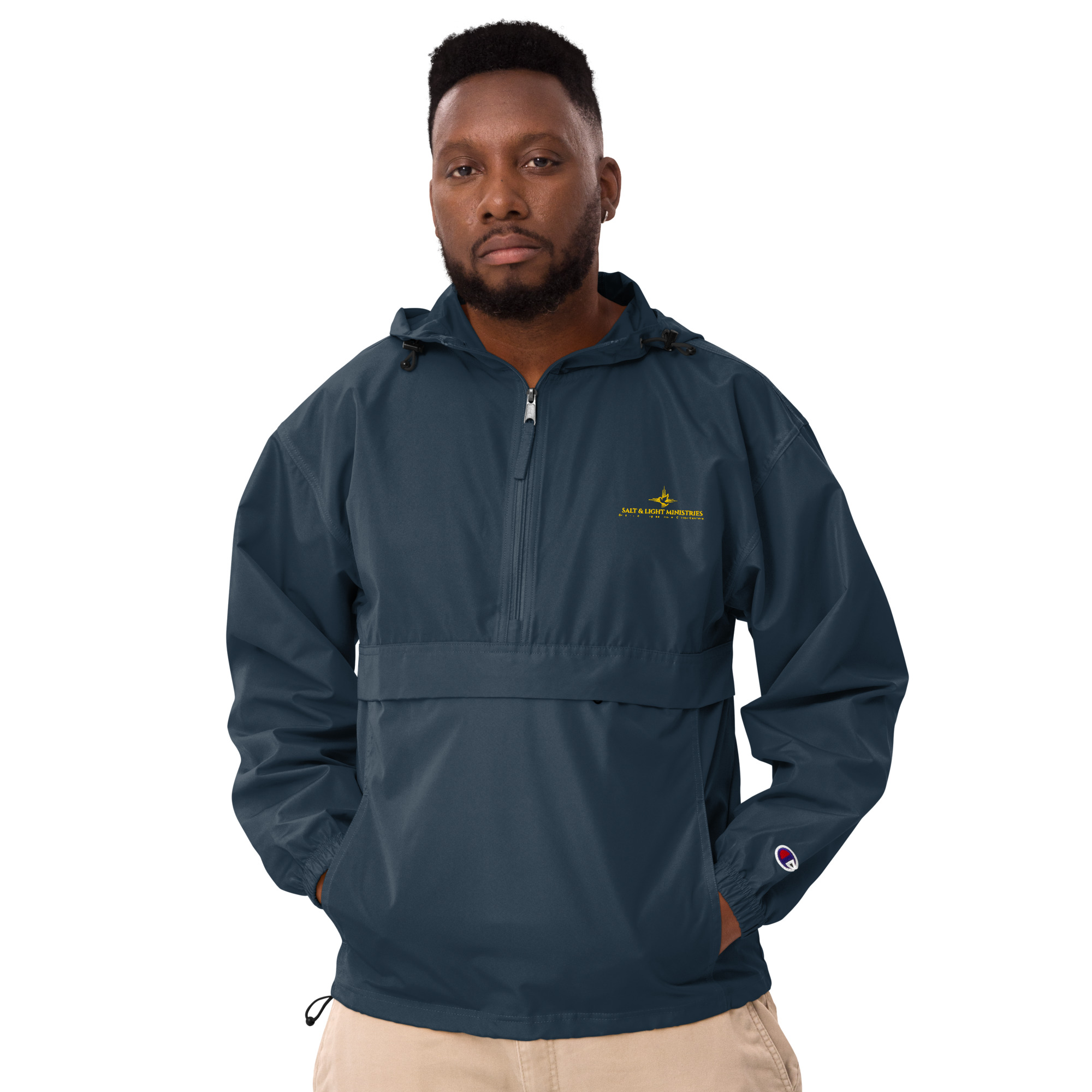 Embroidered Champion Packable Jacket - Image 2